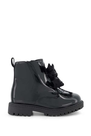 Toddler Daria Double Bow Boot in Black