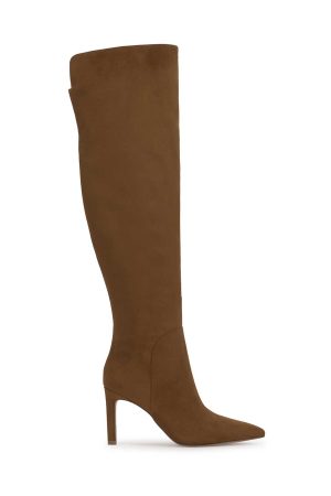 Earon Over The Knee Boot in Safari Brown