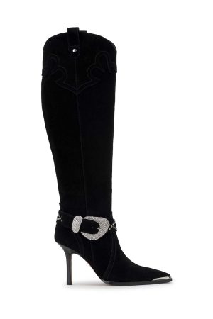 Kenzin Tall Boot in Black Suede