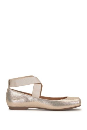 Mandalaye Ballet Flat in Champagne