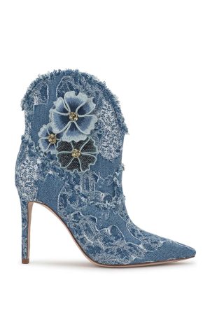 Plitee High Heel in Denim