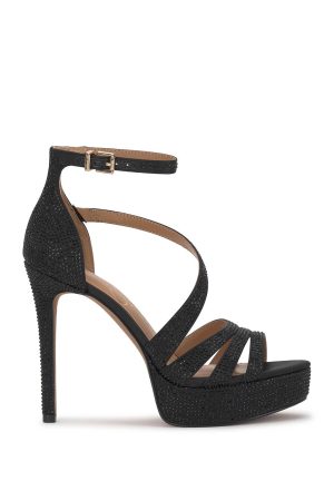 Shyremin Platform Sandal in Black