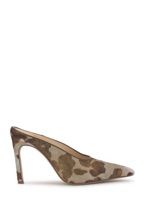 Wilix High Heel Mule in Miley Cow Print